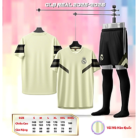 Bộ Quần Áo Bóng Đá Người Lớn - Real ( Vải Mè )