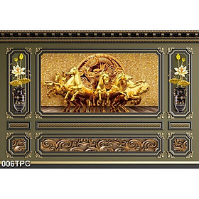 Tranh Dán Tường 3D Phào Chỉ - Có Sẵn Keo - TPC006