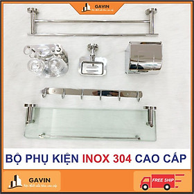 Mua Bộ phụ kiện gương inox 304 hàng dày dặn chắc chắn