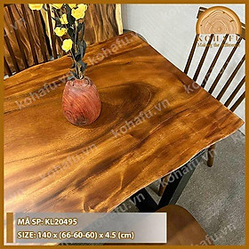 Mua Bàn Dài 1.4m Gỗ Me Tây Nguyên Tấm KL20495 - XEM NGAY