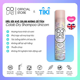 Dầu gội khô colab hương unicorn 200ml