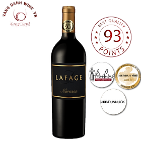 Rượu vang Organic Famille Lafage Narassa 2018 (Pháp) kèm túi hộp,đồ khui 