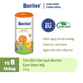 Trà cốm hoa quả Burine dinh dưỡng dành cho bé - Vị Cam Nam Mỹ giúp hỗ trợ giảm viêm nhiễm, tăng cường đề kháng (Không dành cho trẻ dưới 8 tháng tuổi)