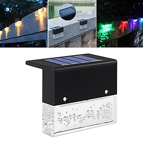Solar Deck Lights Led Solar Light Garden Wall Lights for Stair , Fence, Railing ,Patio Garden Warm White RGB Color Changing