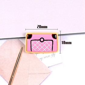 *HN* Charm bộ đồ trang điểm makeup (gương, lược, son, phấn) trang trí vỏ ốp điện thoại, DIY