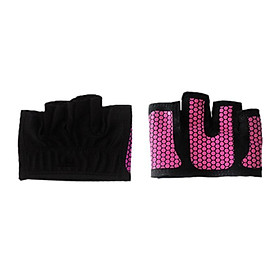 2x Half Finger Workout Gloves Weight Lifting Men Hand Guard for Exercise