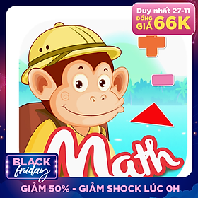 Ứng Dụng Monkey Math - Học Toán Theo Chương Trình GDPT Mới Cho Trẻ Mầm Non & Tiểu Học - Gói Trọn Đời