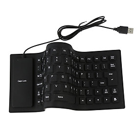 Bàn Phím USB 85 Phím Gấp Chống Nước Cho PC