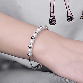 Lắc tay bạc nữ, vòng tay bạc nữ hình bi bạc độc đáo và sang trọng