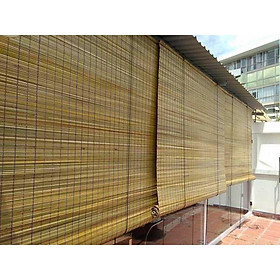 Mua Mành tre cật cạo vỏ sơn pu cao cấp che mưa nắng  gió rộng 1m50 cao xuông 1m50