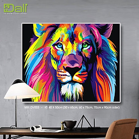 Mua Tranh treo tường tự tô màu số hóa DALI Chúa Sơn Lâm DV003