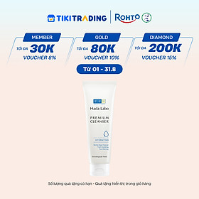 Sữa rửa mặt Hada Labo dưỡng ẩm cao cấp Premium Cleanser Hydrating 100g