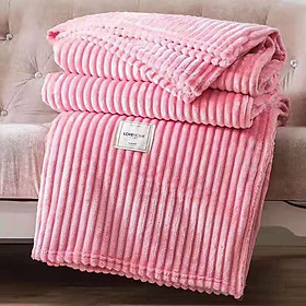 Chăn Kẻ Tăm Nhung Tuyết Cao Cấp Love Home 2m x 2m3