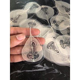 Combo ba lá bồ đề hình phật bình an may mắn