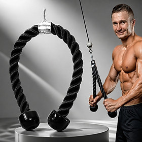 Dây Cáp Tricep Rope Bicep Hỗ Trợ Tập GYM Đầy Đủ Nhóm Cơ Cơ Tay Sau, Tay Trước, Lưng Xô