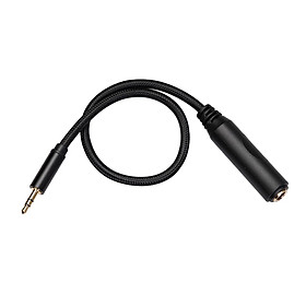 3.5mm Male to 6.35mm Female Stereo Audio Jack Pure Copper Adapter 0.3 meter