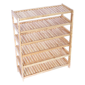 Kệ dép 6 tầng phương lâm - màu tự nhiên