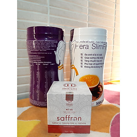 COMBO 2 SỮA GIẢM CÂN HERA SLIMFIT 500 GRAM + TẶNG MASK SAFFRON : Giúp Giảm Mỡ Bụng, Eo, Bắp Tay, Bắp Chân - Hỗ Trợ Giảm Cân Nhanh, Khoa Học, An Toàn Tại Nhà