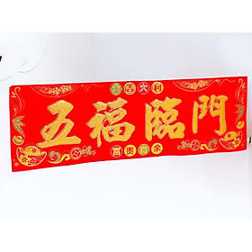 Mua Liển Nhung Chữ Vàng Ngũ Phúc Lâm Môn Size 60cm