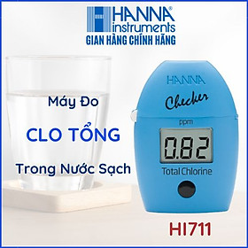 MÁY ĐO NHANH CLO TỔNG TRONG NƯỚC SẠCH HI711 để kiểm tra nước hồ bơi, nước uống, nước sạch với độ chính xác cao, tặng kèm phụ kiện cho 6 lần đo