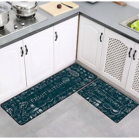 Mua Bộ 2 Thảm Nhà Bếp  Thảm Chùi Chân Cao Cấp Họa Tiết Trái Cây