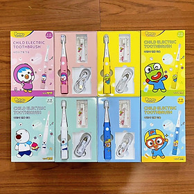 Bàn chải điện sóng âm cho bé Pororo Kids Hàn Quốc loại bỏ mảng bám trên răng hiệu quả