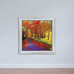 Tranh phong cảnh “Rừng Lá Đỏ” | Tranh sơn dầu in canvas W1935