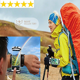 Mua Kẹp điện thoại đeo tay xoay 360 cho phượt thủ