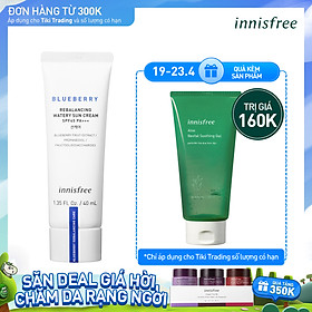 Kem Chống Nắng Vật Lý Innisfree Blueberry Rebalancing Watery Sun Cream SPF45 PA+++ 40ml - 131171586