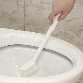 Bàn Chải Cọ Bồn Cầu Toilet Đầu Vuông Siêu Sạch Nhật Bản + Tặng Trà Sữa