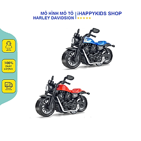 Mô hình xe mô tô Harley Davidsion tỷ lệ 1:36 chức năng kéo thả chất liệu nhựa hợp kim