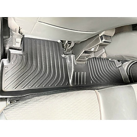 Thảm lót sàn xe ô tô Suzuki Ertiga 2018-2021 (3 hàng ghế) Nhãn hiệu Macsim chất liệu nhựa TPE cao cấp màu đen