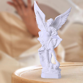 Resin Angel Figurine Cherub Statue Art Sculpture Decorative Ornament Collectible Crafts for Desktop Bookshelf Living Room Decoration Gifts