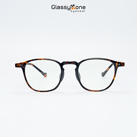 Gọng kính cận, Mắt kính giả cận nhựa dẻo Form Tròn Unisex Nam Nữ Carrot - GlassyZone