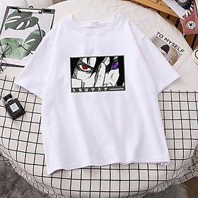 Áo thun tay ngắn in hình Uchiha Itachi thời trang cho nữ