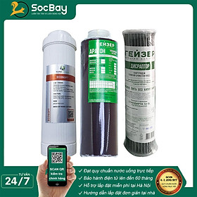 Mua Combo 3 lõi lọc nước 123 dùng cho máy Ecotar 5  Eco Max  Lõi Ecosoft  Aragon  CBC  - Hàng Chính Hãng