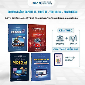 Combo Sách Capcut - Facebook - Youtube - Video Giúp Đột Phá Doanh Số & Thương Hiệu Cá Nhân Bằng AI