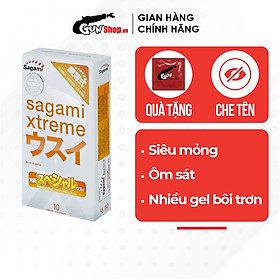 Bao cao su Sagami Xtreme Super Thin siêu mỏng, ôm sát - Hộp 10 cái | GUNSHOP VIỆT NAM