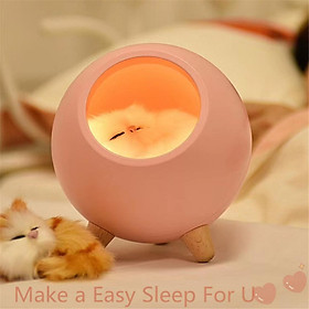 Cat Pet House Atmosphere Lamp USB Charging Cute Cartoon Mini LED Night Light