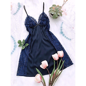 Váy Ngủ Lụa Gợi Cảm sexy tặng kèm chip