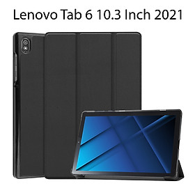 Bao Da Cover Dành Cho Máy Tính Bảng Lenovo Tab 6 10.3 Inch 2021 Hỗ Trợ Smart Cover