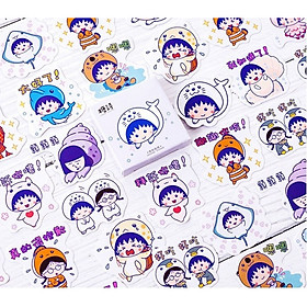 Hộp 45 Miếng Dán Sticker Trang Trí Sakura Momoko