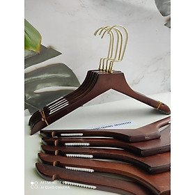 Mua móc treo quần áo nam bằng gỗ màu nâu cổ vuông đầu móc xoay 365  dùng cho shop thời trang và gia đình