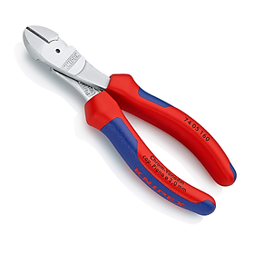 Kìm Cắt Thân Chéo Knipex 74 05 160 Dài 160mm Cắt Thép Ø 3.4 mm mạ chrome hạn chế gỉ - Sản Xuất Tại Đức