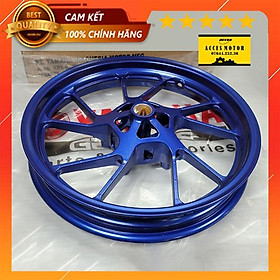 Vành mâm trước Yamaha R15 V3 , MT-15 màu xanh chính hãng Indonesia mã BK6-F5168-00-P0