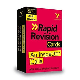 Sách - York Notes for AQA GCSE (9-1) Rapid Revision: An Inspector Calls Cards by Peter Morrisson (UK edition, paperback)