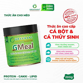 Thức ăn Cá Bột, Cá Thủy Sinh GREENABC - Protein 40 giúp tăng size, tăng màu - Hộp 200g