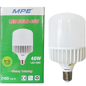 Đèn Led Bulb Trụ MPE 20W - 30W - 40W- 50W (LB-T/V)