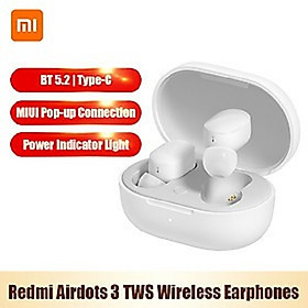 Xiaomi Redmi Airdots 3 TWS BT5.2 Wireless Earphones In-Ear Earbuds MIUI Pop-up Connection/Touch Control/Noise Reduction/IPX4