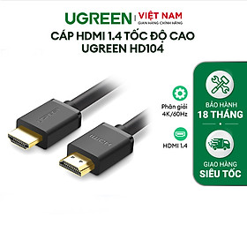 Mua Dây HDMI 1.4 thuần đồng 19+1 Dài 1-5M UGREEN HD104 - Hàng chính hãng